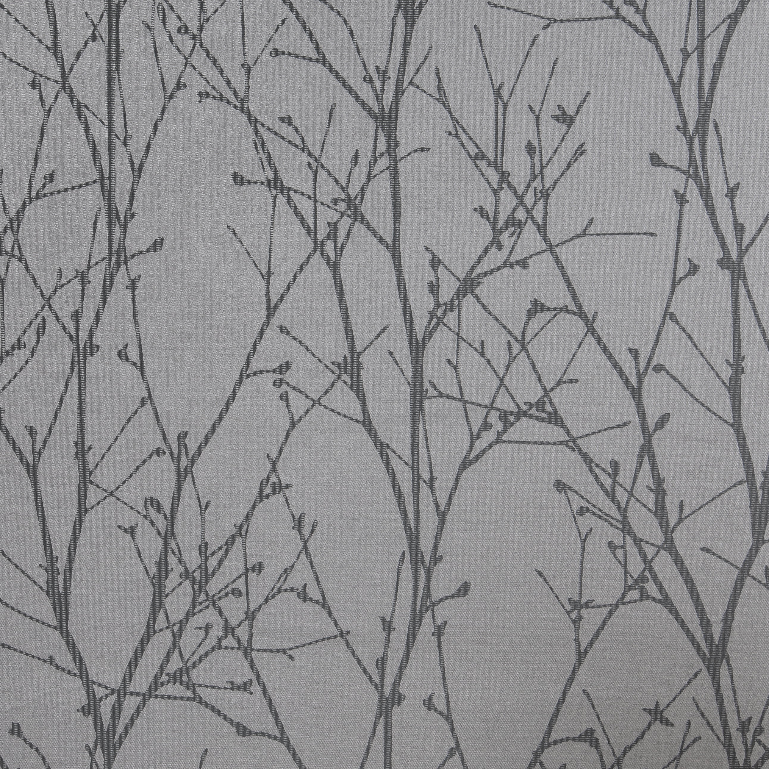 Painel Japonês Ramas Cinzento Detalhe Tecido