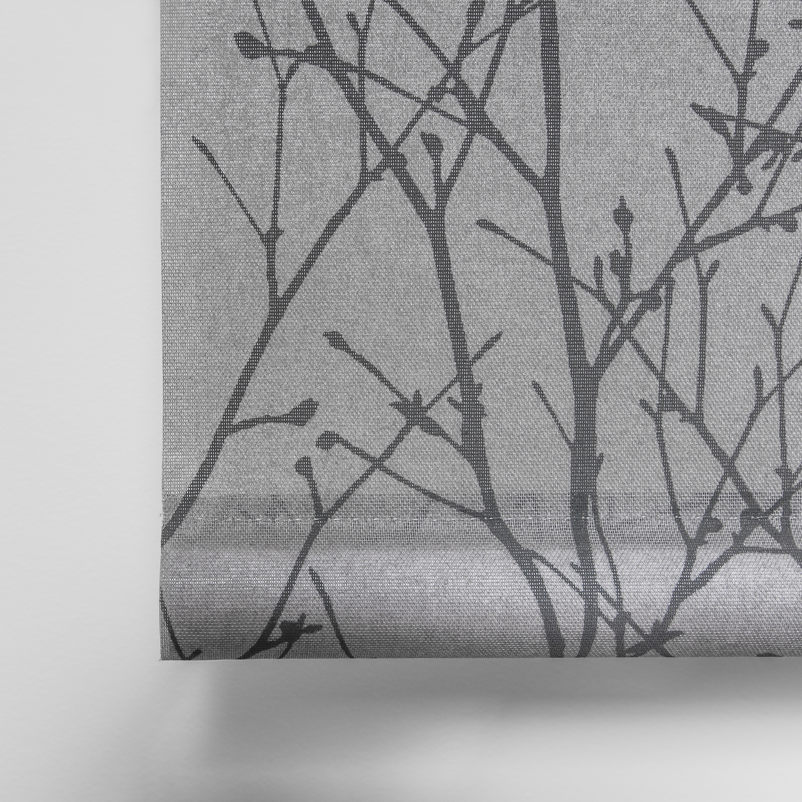 Painel Japonês Ramas Cinzento Detalhe Contrapeso