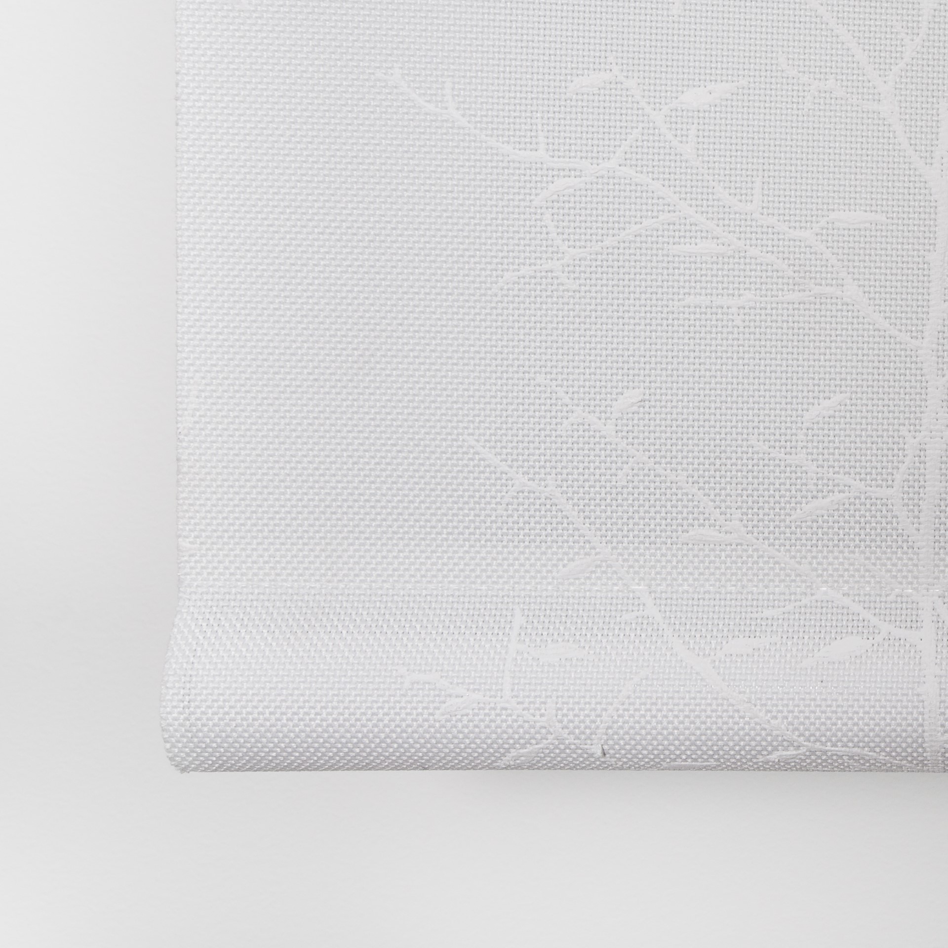 Estore Enrolável Screen Ramas Branco Detalhe Contrapeso