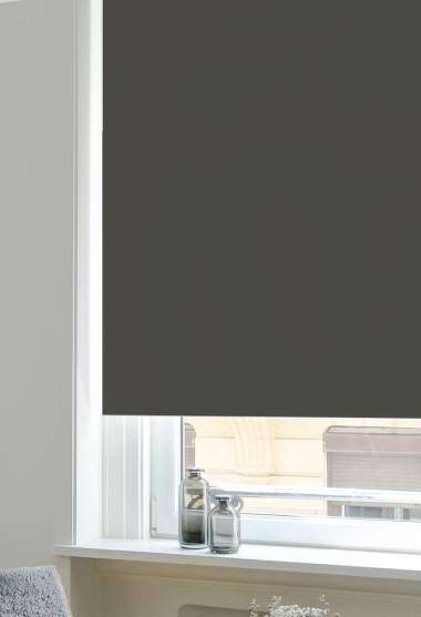 Estore Enrol&aacute;vel Opaco Nash Cinzento Decora&ccedil;&atilde;o Detalhe